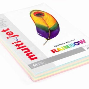 Цветна копирна хартия микс 5х50 пастел